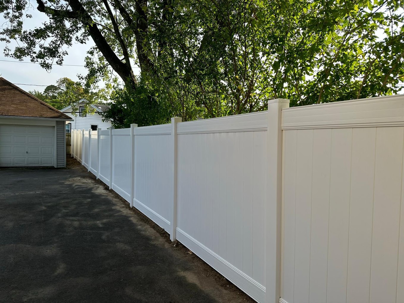 DIY backyard privacy fence Buffalo