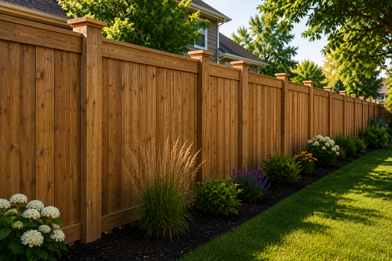 Picket wood fence Buffalo NY